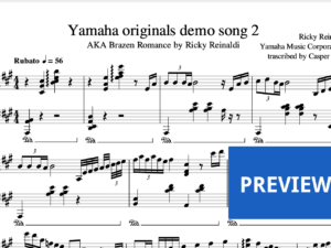 Yamaha demo song 2 sheet music | Brazen Romance PDF, MIDI & mp3