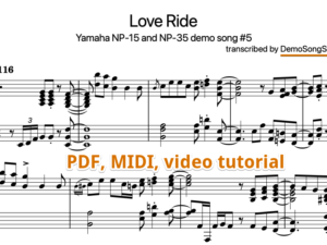 Love Ride Ricky Reinaldi sheet music - YMH-NP15_NP35-5-love_ride - product image