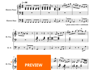 P-125 fifth demo song (e-piano) - Yamaha sheet music PDF and audio